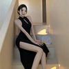 Cheongsam sexy haut de gamme pure désir danse amélioré pour femmes début de printemps fendu nouvelle robe chinoise col montant hanches