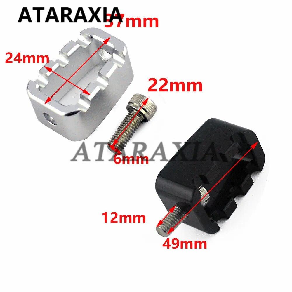 6mm screw Motorcycle Shifter Peg Shift Gear Lever Foot Pegs Rest CNC Aluminum Footpegs For Pan America RA1250S RA1250