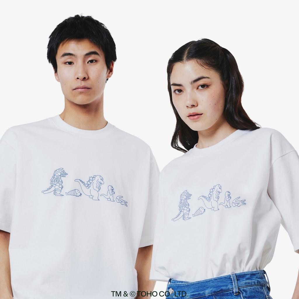 LACOSTE + GODZILLA 2.0 Team T-Shirt Size 6 (US XL) White Japan Limited