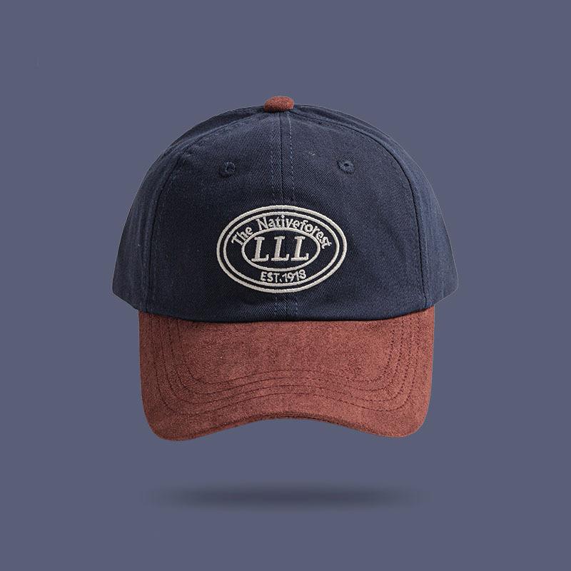 

Новая бейсболка с надписью, дофаминовый цветовой блок, вышитая бейсболка для женщин, универсальная, подчеркивающая лицо, маленькая бейсболка с мягким верхом Adjustable