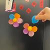 1 Set Flower Type 2-in-1 Magnetic Fridge Clips Multifunctional Food Sealing Clips Kitchen Accessory for Storage