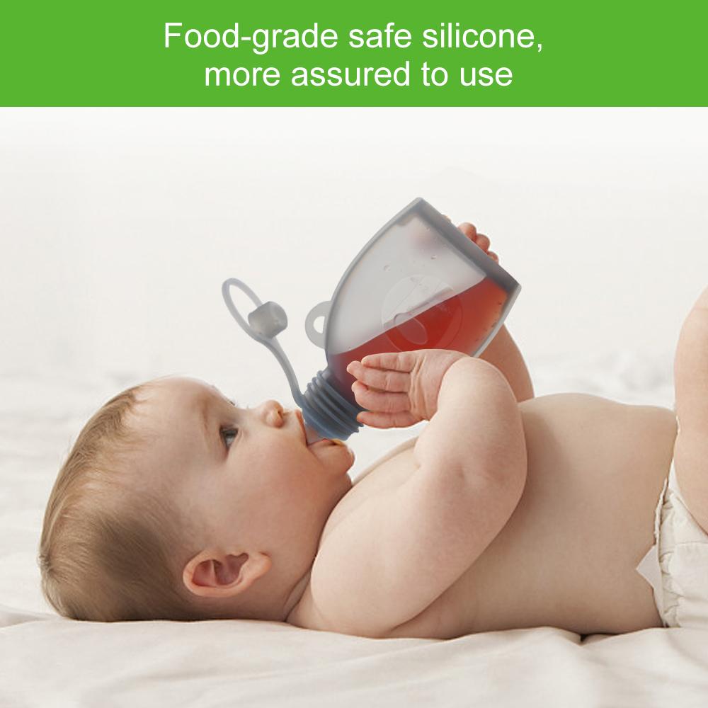 Portasnack Silicone Conservazione Alimenti per Bambini Silicone Alimenti Congelatore Alimenti per Bambini
