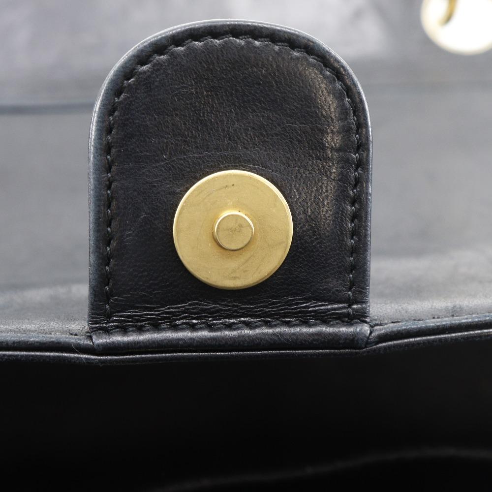 Chanel Borsa a tracolla tote Borsa tote Barra di cioccolato Marchio COCO nero Jersey Donna Usato
