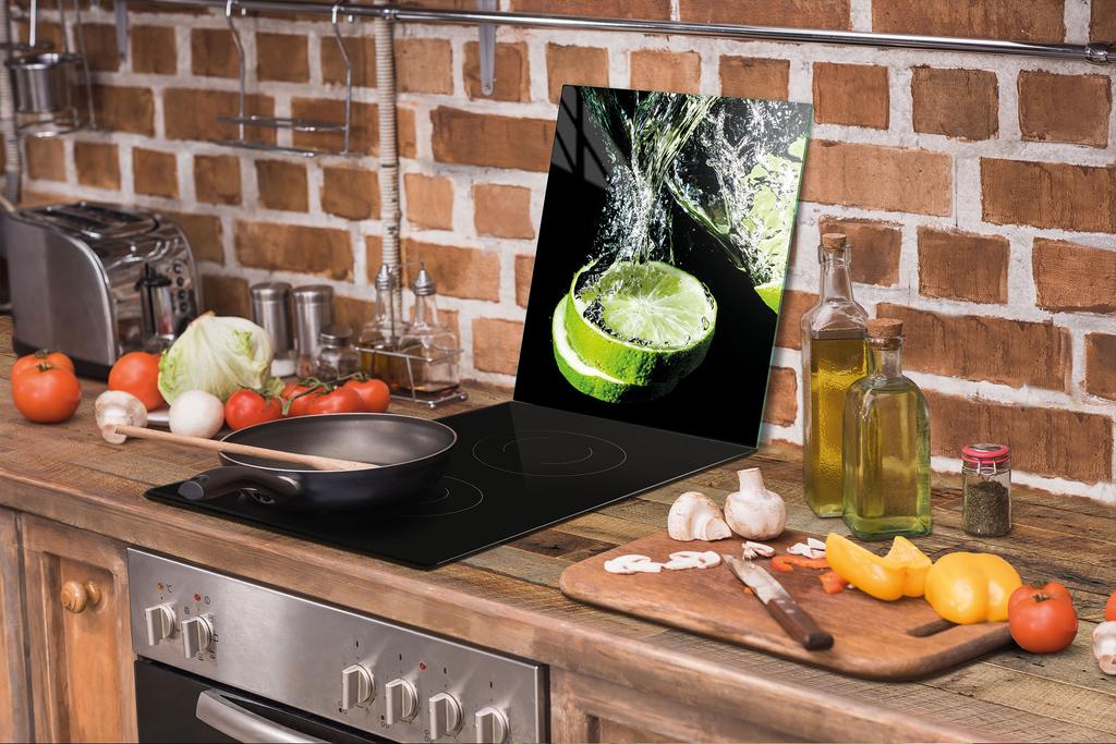 SZKLANA DESKA DO KROJENIA 45x52 LIMONKA