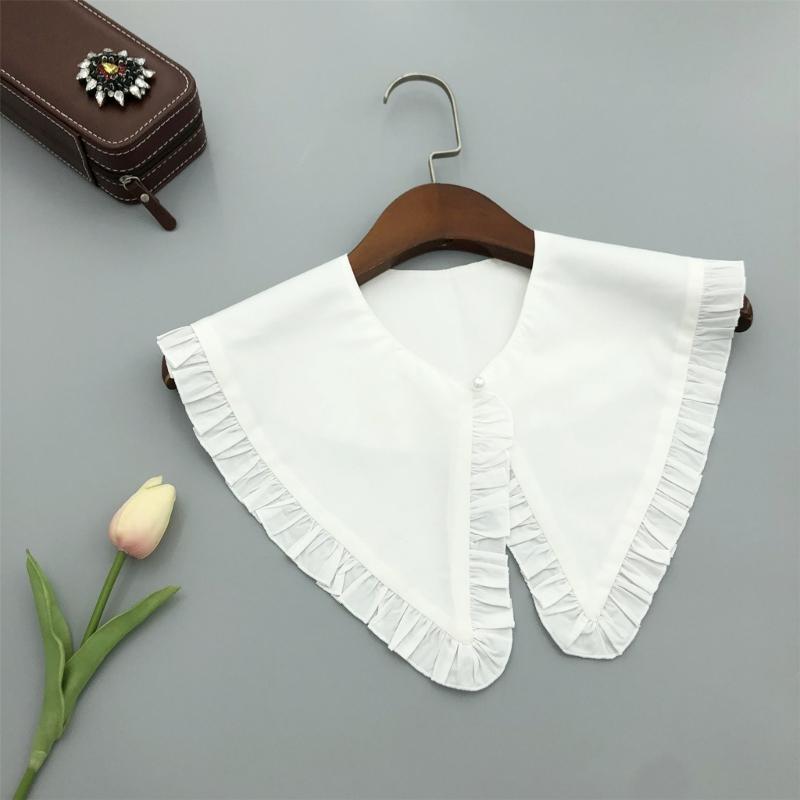 Fashionable Detachable Faux Collar Cotton Neckpiece Removable Collar For Sweaters Blouses And Dresses