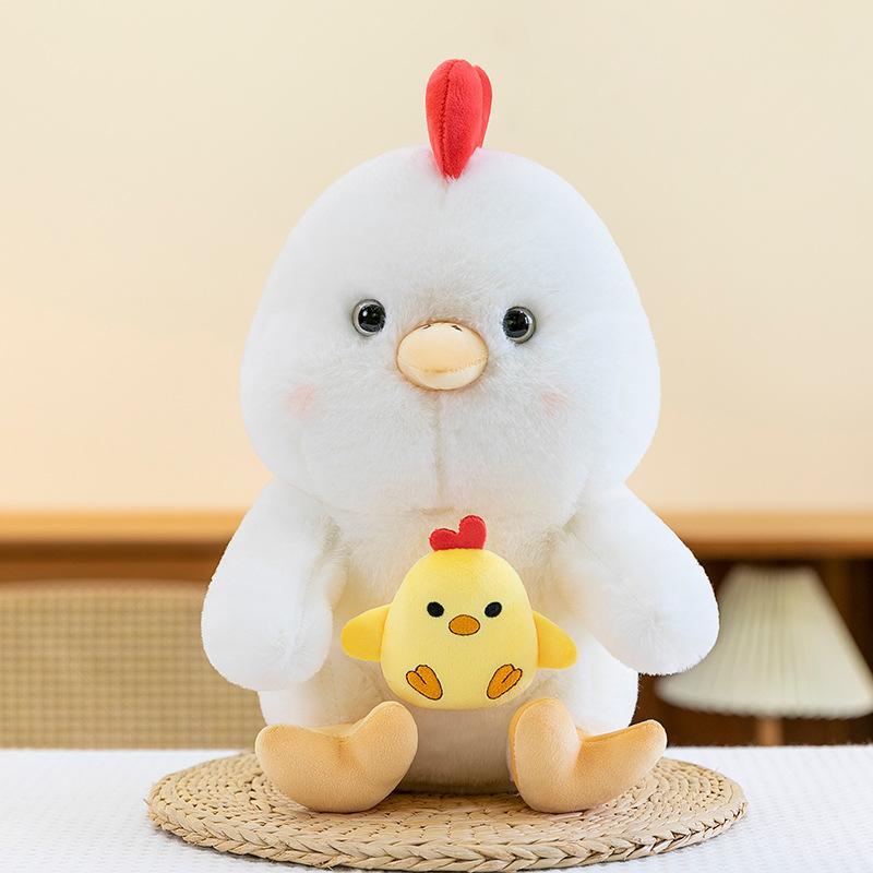 Cute Hug Orange Dog Plush Toy Children Comfort White Chicken Doll Claw Machine Pink Pig Girl Hug Pillow