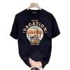 Short Sleeve Cotton Men'S Printed T-Shirt Trend Men'S And Women'S Versatile Crew Neck T-Shirt Men'S