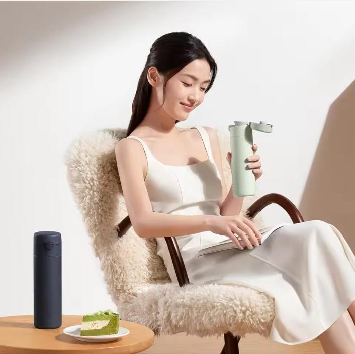 Xiaomi MIJIA Insulation Thermos Cup Portable 480ml Stainless Steel Vacuum Flasks Warm/Cold Water Thermal Kettle Flip Cap Sports Bottle