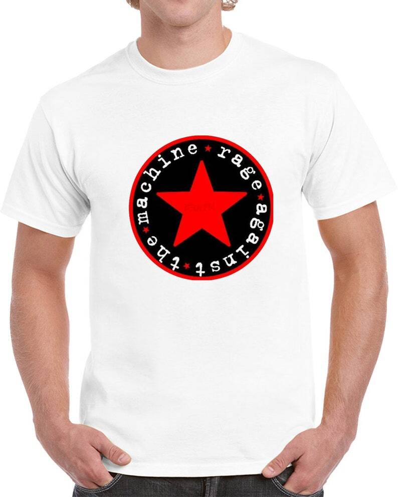 Rage Against The Machine Short Sleeve White T-shirt Unisex T-Shirt S