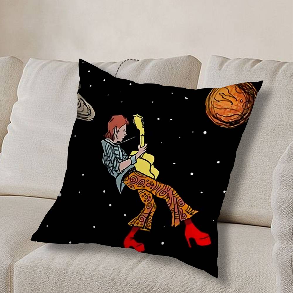 Osobnost D-David Bowie Povlak na polštář Povlak na polštář Obývací pokoj Pohovka Potah na polštář Vhodné pro Domácí Ložnici Dekorace místnosti