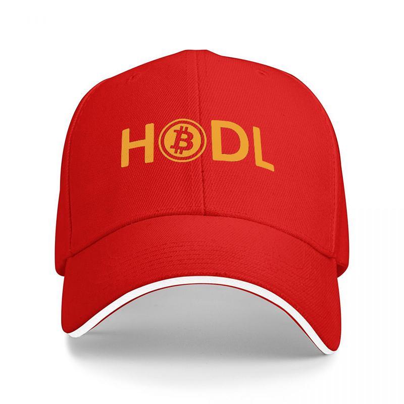 

HODL Bitcoin Crypto Currency Fashion Baseball Cap for Unisex and Women Casual Streetwear Hat with Bold Gold Logo Design Adjustable