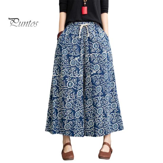 

Женские брюки, эластичная талия, регулируемый шнурок, широкие длинные брюки с карманами, брюки с принтом, уличная одежда 3XL синий