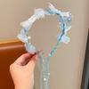 Handcrafted Embroidery Princess Flower Crown Kids Floral Hair Hoop  Flower Girl Accessory