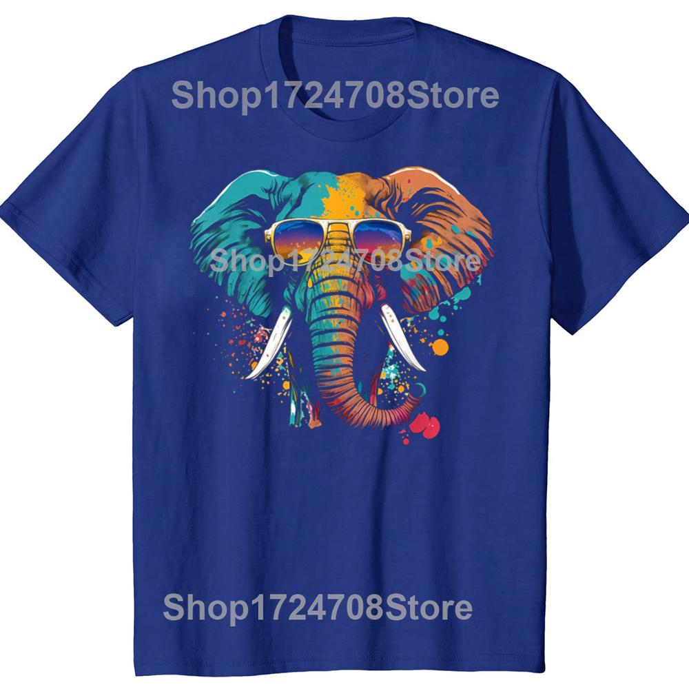 Funny Vintage Cute Elephant Lover Animal Wild Graphic Tshirt Men Women Fashion Oversized Tshirts Mens 100 Cotton T Shirt