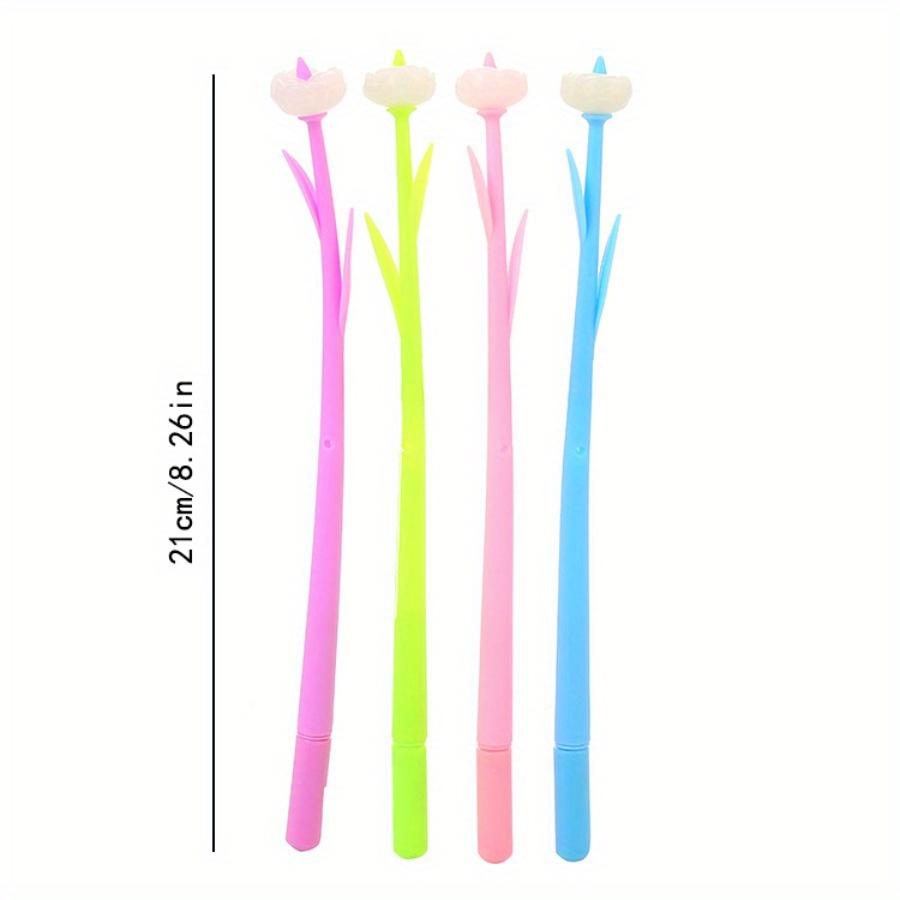 Back To School Season 10pcs 0.5mm Sun-changing Flower Gel Pen Cute Learning Stationery Water-based Pen Color-changing Flower Pen When Exposed To Light