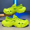 Nuove Scarpe Sandalo alla Moda da Uomo per Esterno Spesse Antiscivolo Resistenti all'Usura Eleganti Zoccoli Stampati in Eva per Coppie