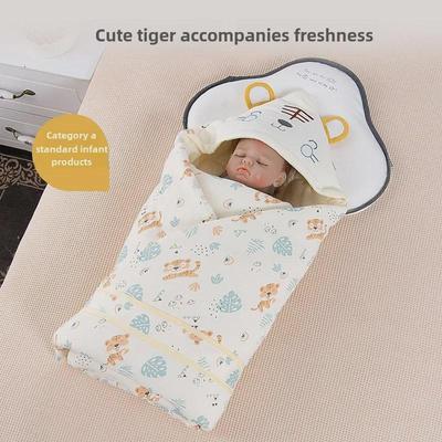 Universal Year of the Tiger Newborn Blanket: Thickened for Autumn/Winter, Suitable for All Seasons, Perfect for Hospital Departure.