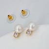 Premium Zircon Necklace Gentle Elegance Temperament Clavicle Chain Fashion Stud Earrings Women