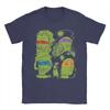 T-shirt Science Turtles da Uomo Ninja Mutanti Rinascimento Tempo Libero 100% Cotone Magliette Girocollo Manica Corta T-shirt Abbigliamento Regalo