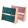 Practical Sturdy Solid Wood Necklace Bracelet Holder Vertical Jewelry Storage Rack for Artistics Craft Supplies
