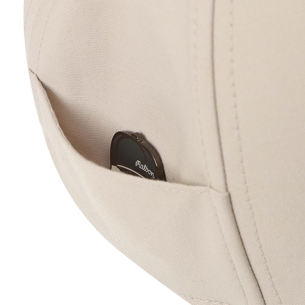 MALBON GOLF Side Panel Ball Marker Ball Cap Beige (Man)