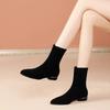  Botas Femininas Women Cute Light Weight Black Comfort Spring & Autumn High Heel Boots Lady Classic Winter Shoes Ab541
