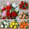 7 Heads Real Happy Flower Mini Crystal Grass Bouquet New Valentine's Day Flowers  Home Decorative