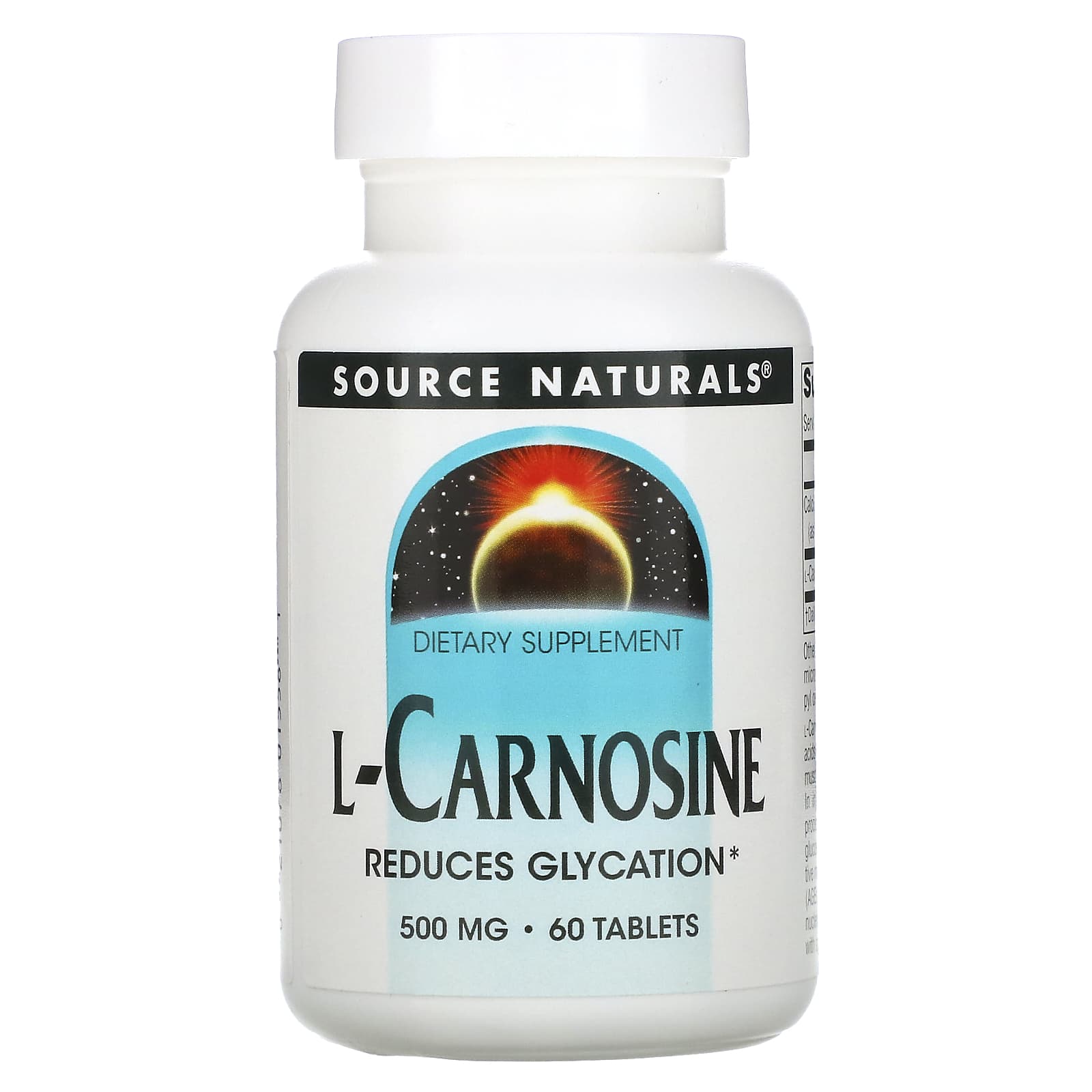 

L-Carnosine, 500 Mg, 60 Tablets