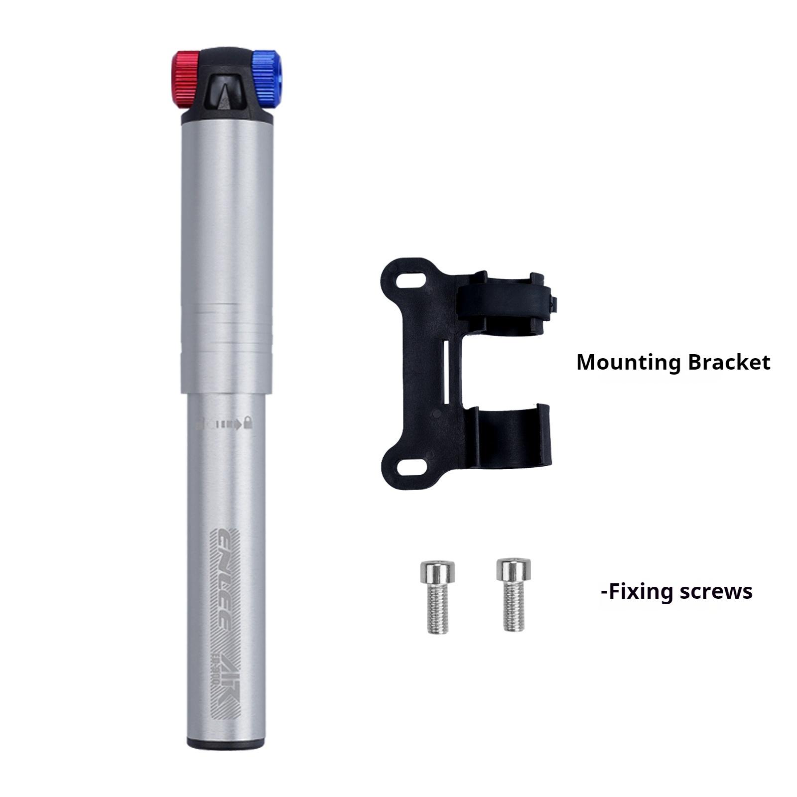 ENLEE Bicycle MiNi Pump Mountain Road Bike Portable Meifazui Inflator Hand Push Air Pump ED-900DaQi silver