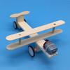 Wood Electric Aircraft Electric Glider Kit Kids Toy Airplane Kit Electric Wooden Airplane Model for Children Flying Model Assembled Experiment Model B