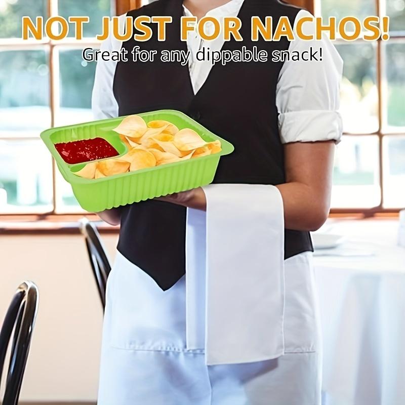 Nacho Trays | Perfect for Cheese Dip, Movie Nights & Carnival Parties, Snack Containers, Movie Night Snacks|Christmas, Halloween