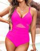 Women's Slimming Tummy Control Crossover Sporty Swimsuit