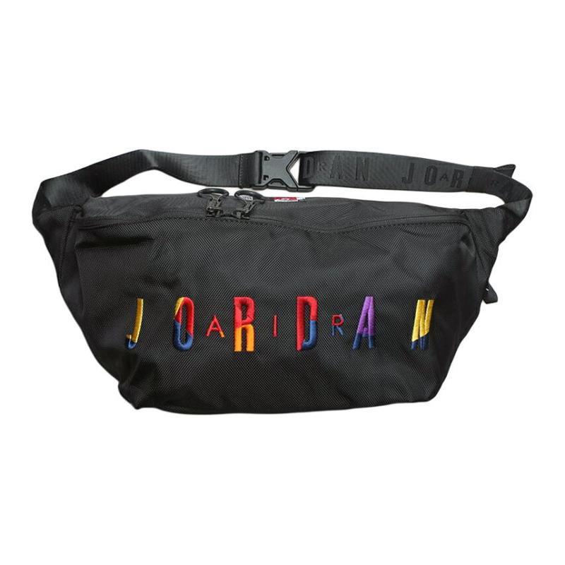 Jordan Polyester Crossbody Bag, Fanny Pack Regular Unisex Black Jordan JD2143028GS-001-03132