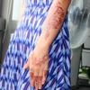Red Mehndi Stickers Temporary Tattoo Legs Arm Body Art Sticker Red Henna Tattoo Decals  Girls