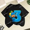 Maglietta Serie di Compleanno di Pocoyo Merch Cartoni Animati T-shirt a Manica Corta Vestiti Estivi Carini Girocollo Top Casual Regalo