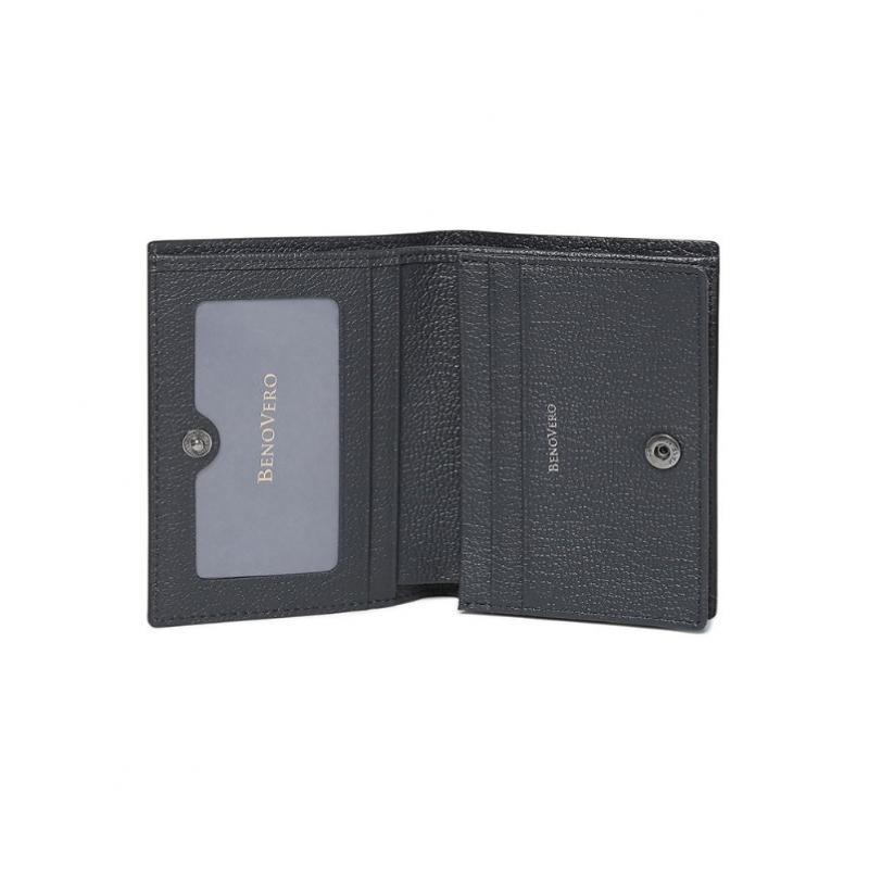 Benovero 2026 Ss Goatskin emboSsed Card Wallet Black Bmg1acp1236k1 