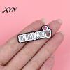 Coffee Lover Brooch Pin, Slogan Design Brooch, Thickened Zinc Alloy Badge, Enamel Paint Stable Buckle Pins for Clothes Hats Backpacks Pin