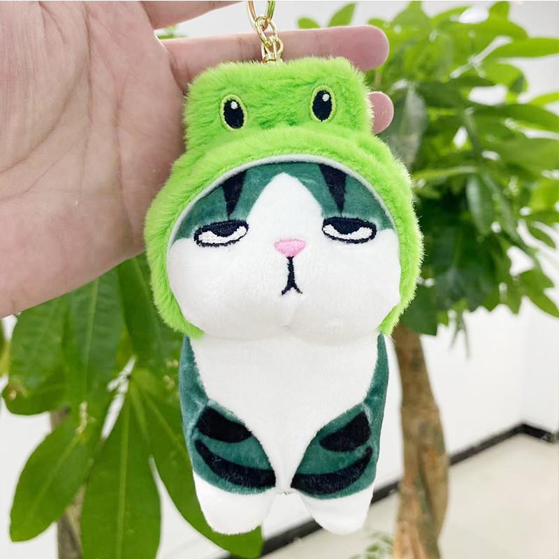 Plush Cat Lovable Keychain Cute Doll Toy Soft Backpack Pendant Awesome Gift For Friends