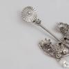Oxidierte Silber polierte Ohrringe, Silberperlenschmuck, handgefertigte Ohrringe, Damen Mode Ohrringe
