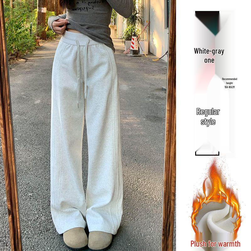 Damen Dicke Graue Fleecegefütterte Jogginghose - Neu für Herbst/Winter 2025, Erhältlich in Schmalen, Weiten und Geraden Beinschnitten.