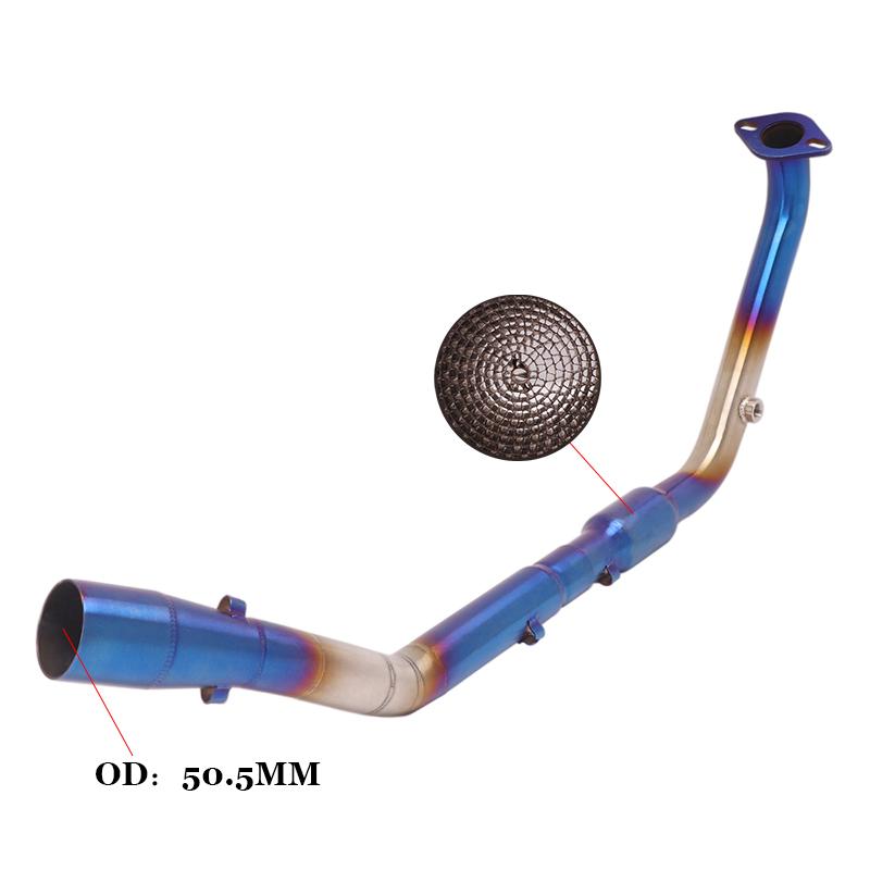 For YAMAHA MT15 YZF R15 V3 MT125 MT 125 2017 - 2024 Years Motorcycle Exhaust Escape Front Mid Link Pipe Connecting 51mm Muffler