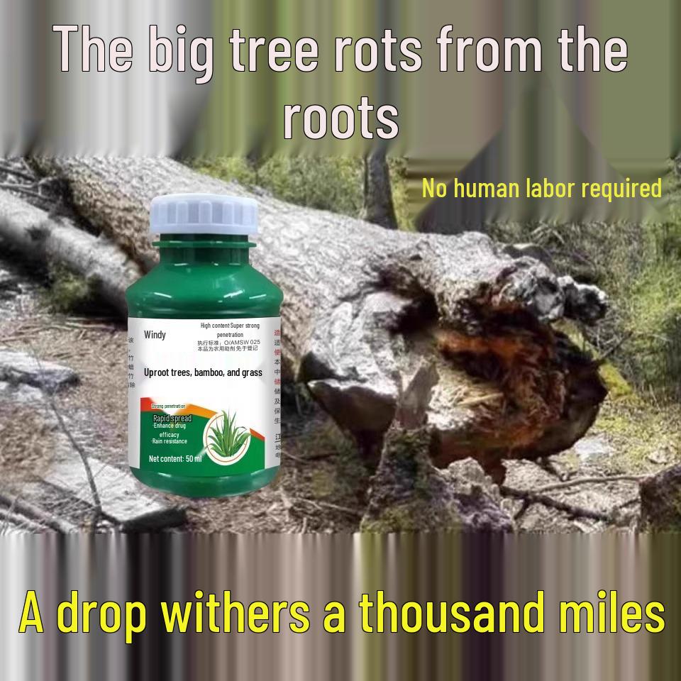Tree Root Rot Eliminator: Powerful One-Drop Solution for Killing Rot, Weeds, and Bamboo