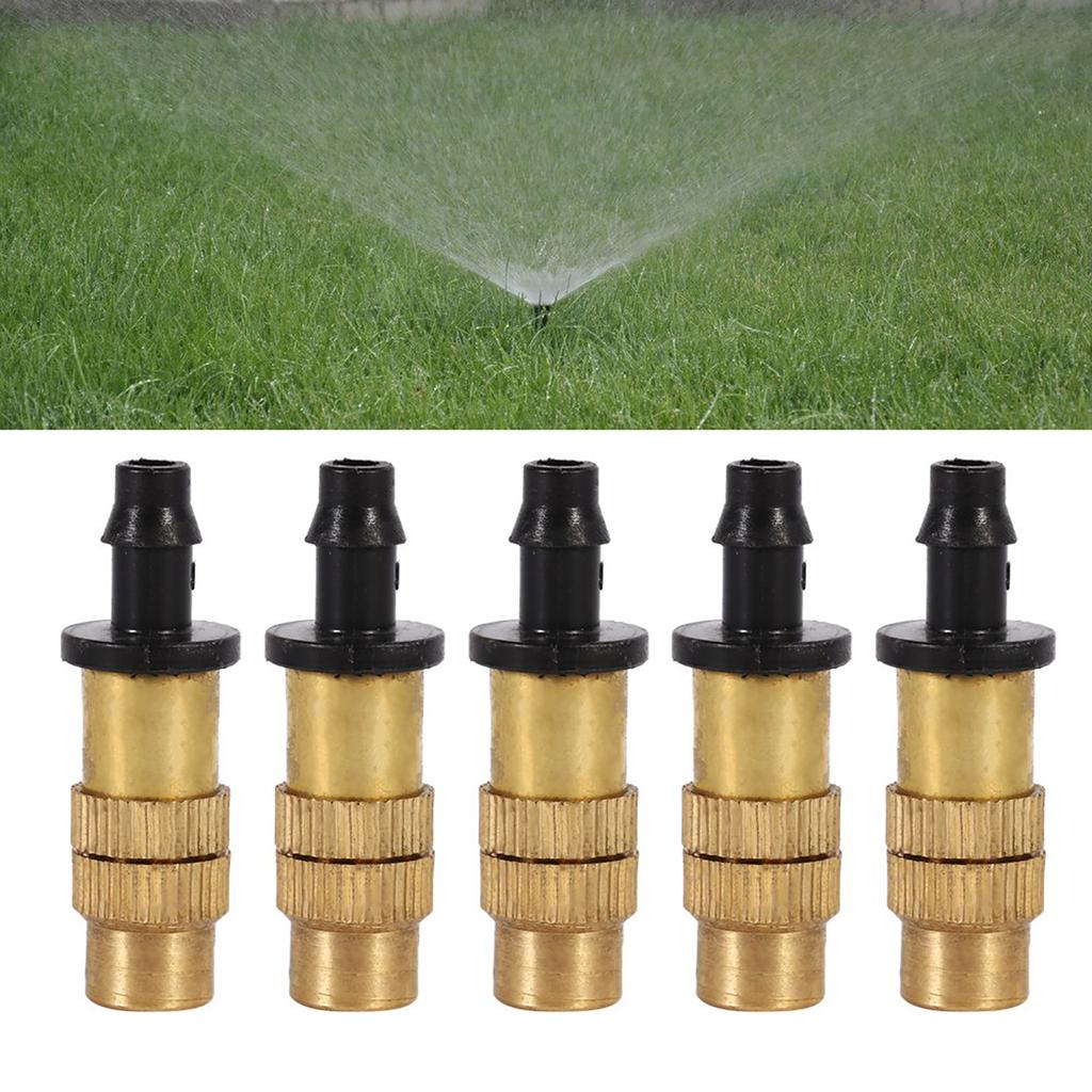 Ugello per Irrigatore in Ottone, Set da 5 Irrigatori per Annaffiamento Giardino