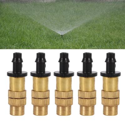 5 adet Ayarlanabilir Pirinç Sisleme Püskürtme Ucu Atomize Eden Sprinkler Bahçe Sulama Sulama İçin