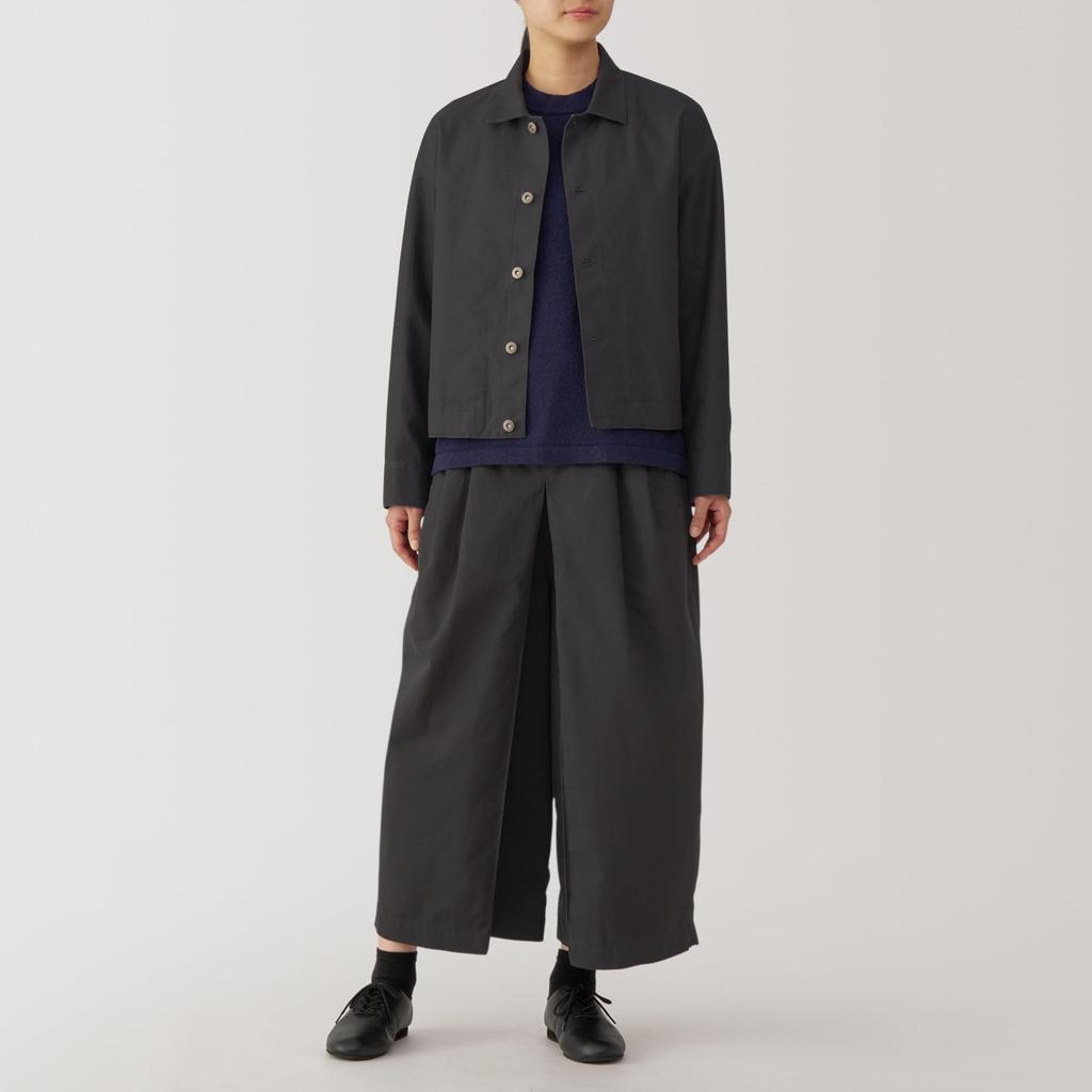 Pantaloni MUJI în amestec de hârtie japoneză BG1R9A4A Maro închis M Femei Femei Femei