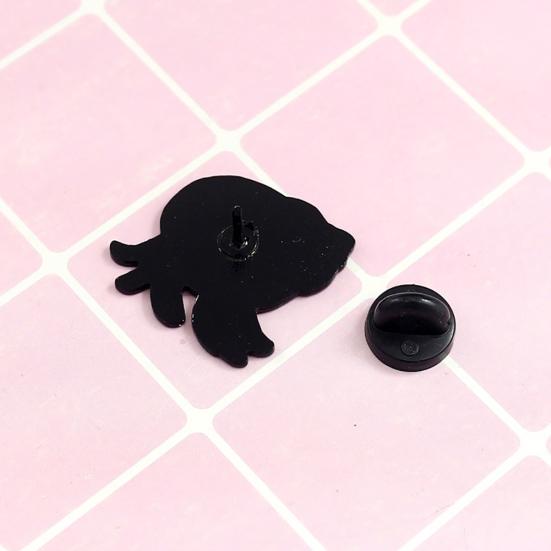Cartoon Hermit Crab Enamel Brooch Pin Unisex Badge Denim Coat Clothes Decor