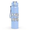 1PC I Am Not Leaving Simple Quote Print 750ml Color Plastic Sports Water Bottle Leakproof Flip Straw Lid Suitable for Sports Office Home Use