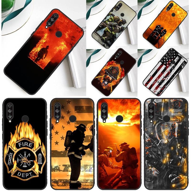 Firefighter Fire Fireman For Huawei Nova Y90 Y91 Y60 Y70 Y72 Y61 9 10 SE 12i 12s 11i 5T P60 Pro P20 P30 P40 Lite Case
