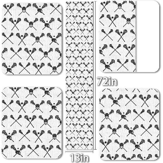 Vohado Lacrosse Table Runner Boy Lacrosse Sports Theme Birthday Party Decoration Classroom Home Kitchen Island Decor