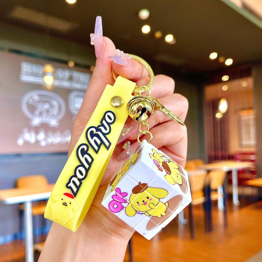 Bedårande Gris & Panda Stapelleksak Hängsmycke Nyckelring - Sött Par Bilväska Tillbehör, Perfekt Liten Gåva